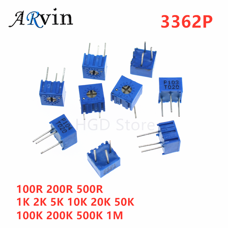 Potentiometer 10K - 10 sztuk 3362 serii P odporność
