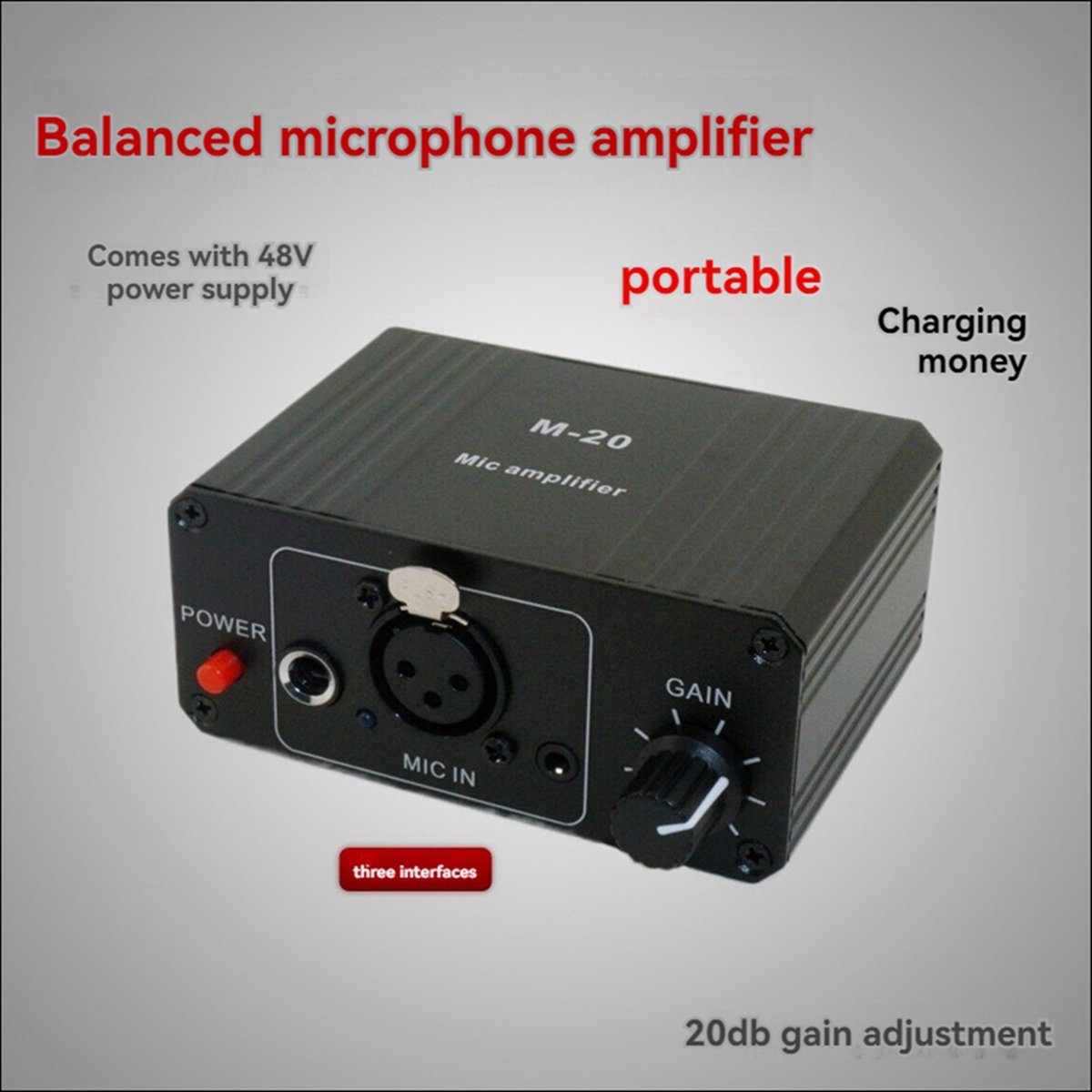 Microphone Capsule - (BOFF) Mikrofon dynamiczny pojemnościowy z wzmacniaczem
