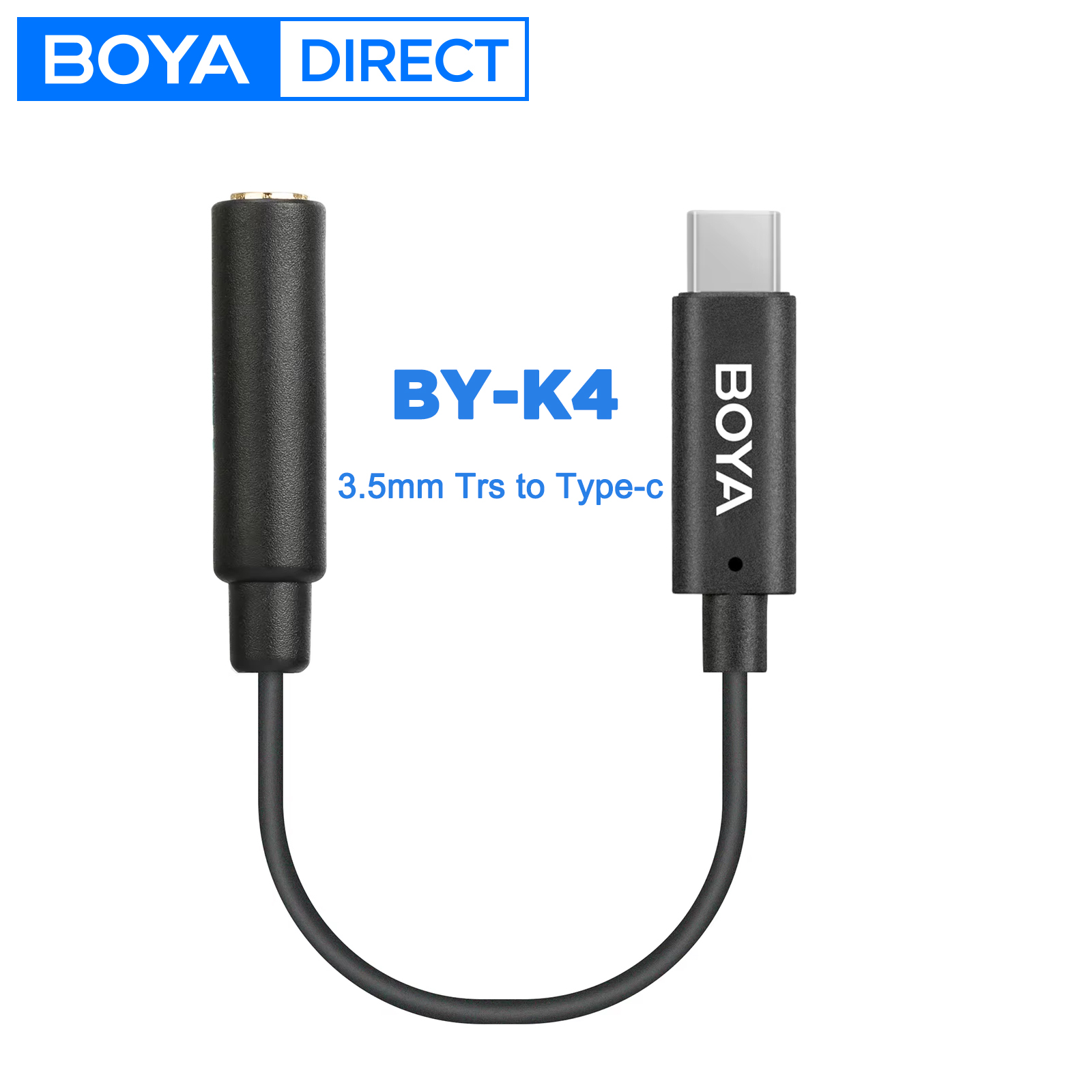 Trs Cable - BOYA BY-K4 6cm Kabel Adapter Audio