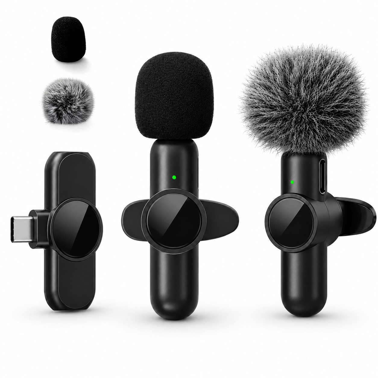 Microphone Capsule - Bezprzewodowy mikrofon krawatowy, redukcja szumów, idealny