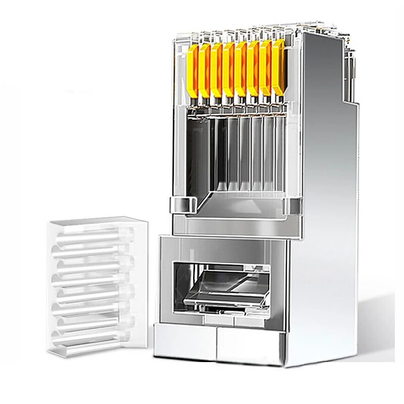 Rj45 Jack - ZoeRax 50 sztuk złączy Cat6 RJ45,