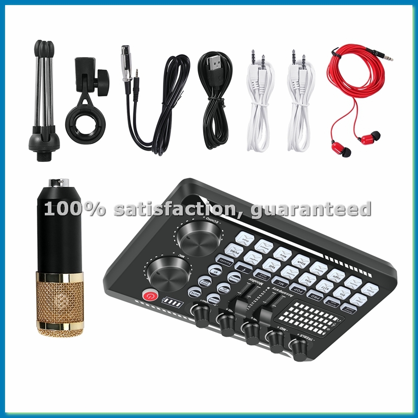 Condenser Microphone Kit - Zestaw karty dźwiękowej F998, zestaw mikrofonu
