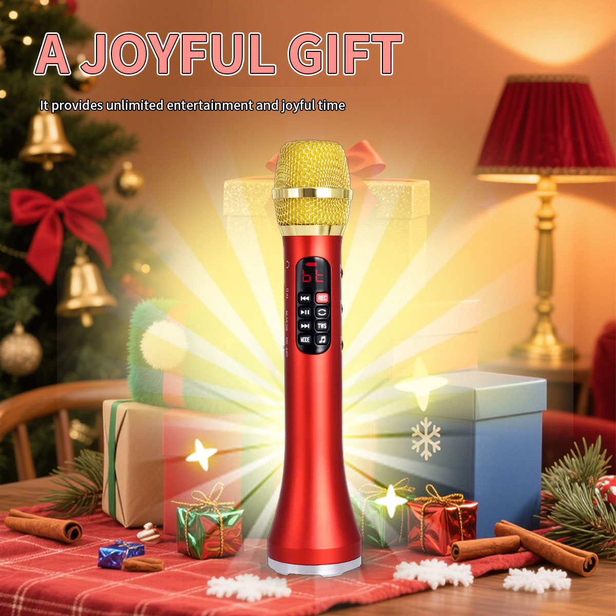 Condenser Microphone Kit - 1 sztuka mikrofonu karaoke 28 cm