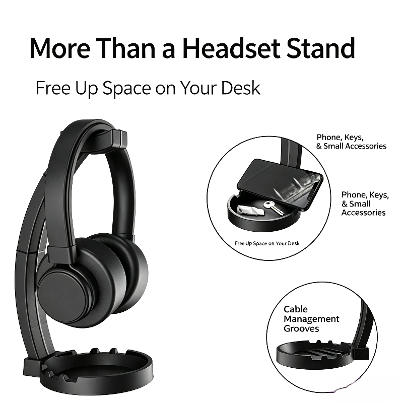 Stojak na słuchawki z półką do – Headphone Parts recenzja i cena