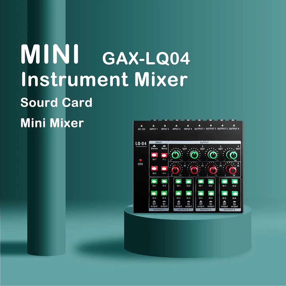 (MEOF) -LQ04 4-kanałowy mikser – Headphone Amplifier recenzja i cena