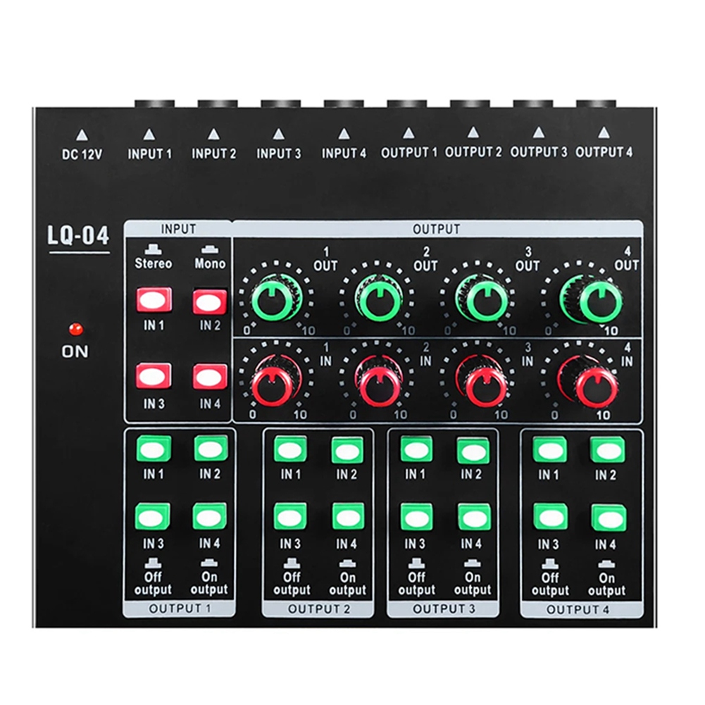 (MEOF) -LQ04 4-kanałowy mikser – Headphone Amplifier recenzja i cena