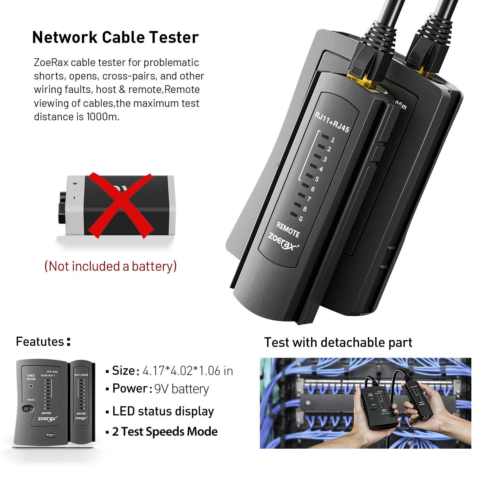 ZoeRax RJ45 CAT6 CAT5E Zestaw  – Rj45 Jack recenzja i cena