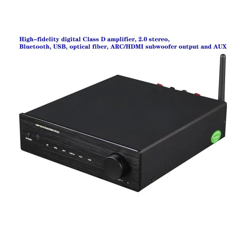 Wzmacniacz cyfrowy klasy D 2*5 – Class D Amplifier recenzja i cena