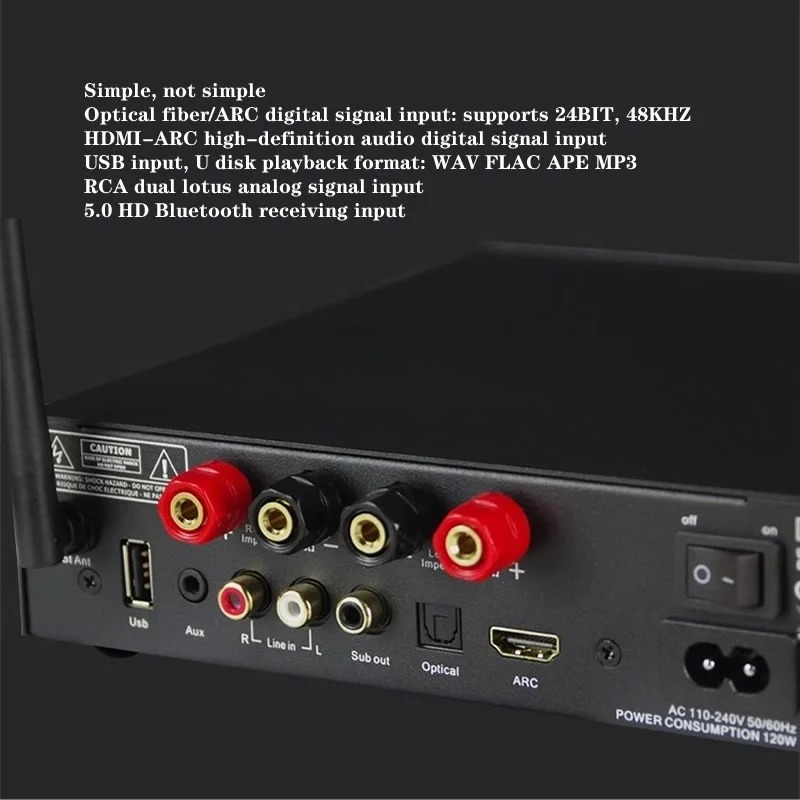 Wzmacniacz cyfrowy klasy D 2*5 – Class D Amplifier recenzja i cena