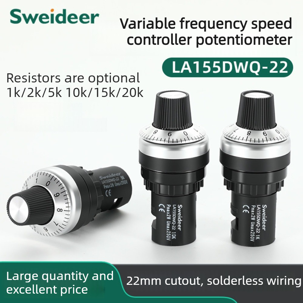 Pokrętło potencjometru 22mm LA – Potentiometer 10K recenzja i cena