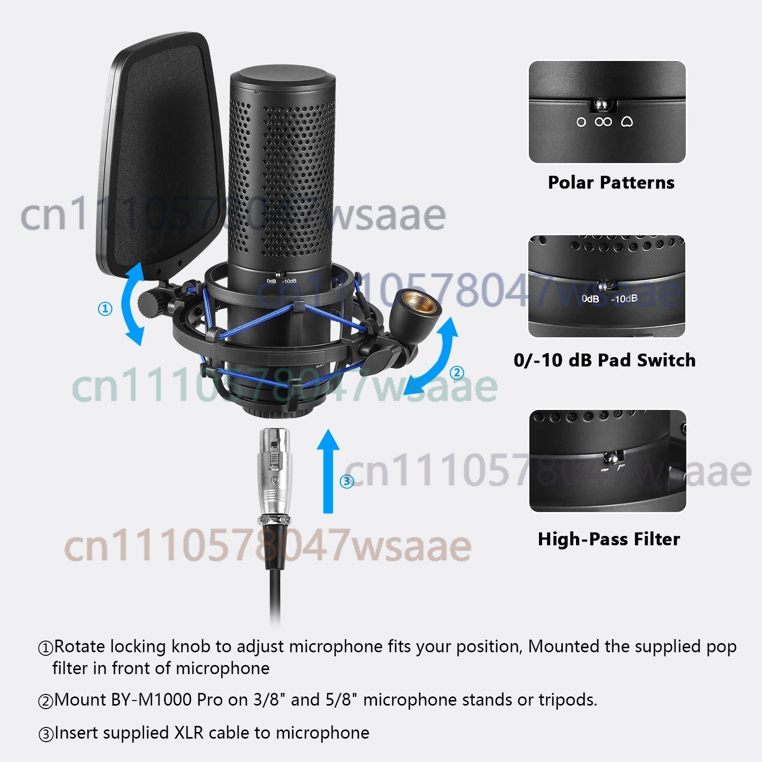 Mikrofon studyjny pojemnościow – Condenser Microphone Kit recenzja i cena