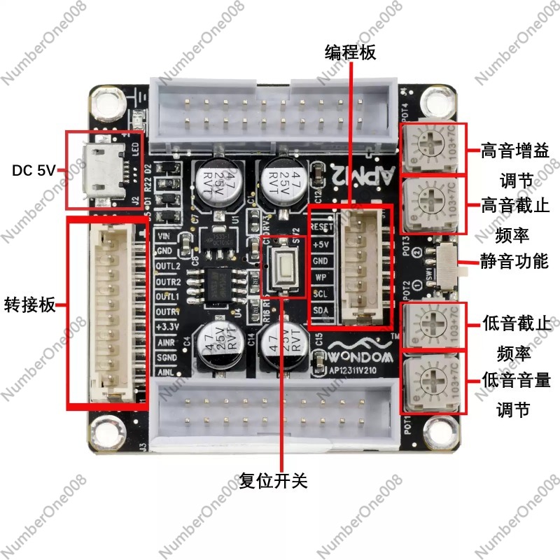 ADAU1701 2.1 DSP Procesor Audi – Volume Control Board recenzja i cena