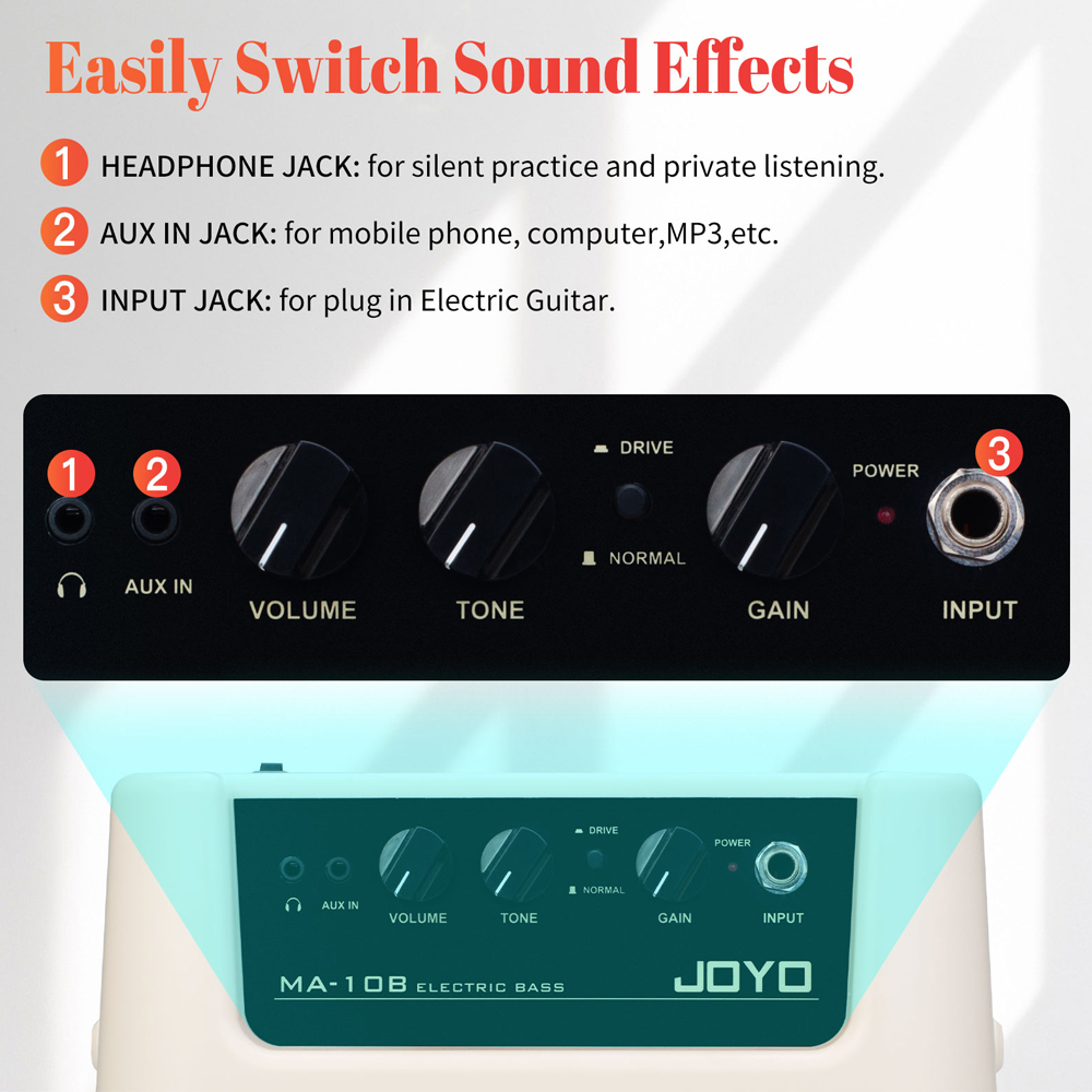 JOYO MA-10B Mini wzmacniacz ba – Speaker Terminal recenzja i cena